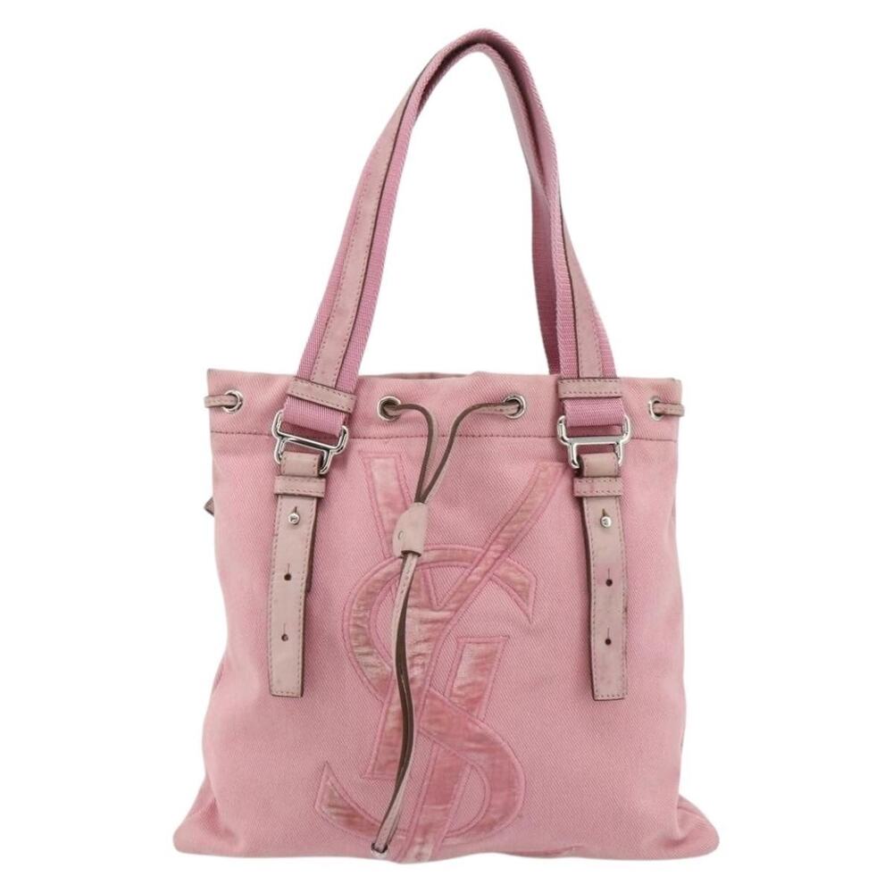 Saint Laurent Canvas Kahala Tote Bag Pink